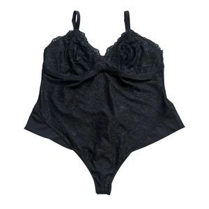 NWOT Yitty Black Floral Lace Bodysuit Lingerie Size 2X